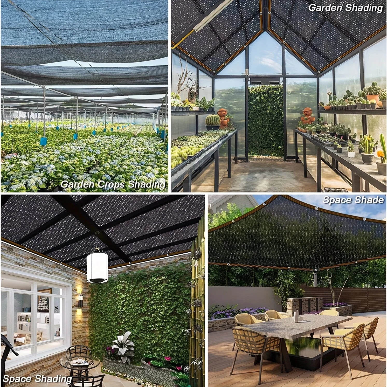 Schwarzes Schattentuch, Sonnenschutznetz, verklebter Rand mit Ösen, Sonnennetz für Pergola, Pflanzengewächshaus, Gärten, Terrasse, Überdachung