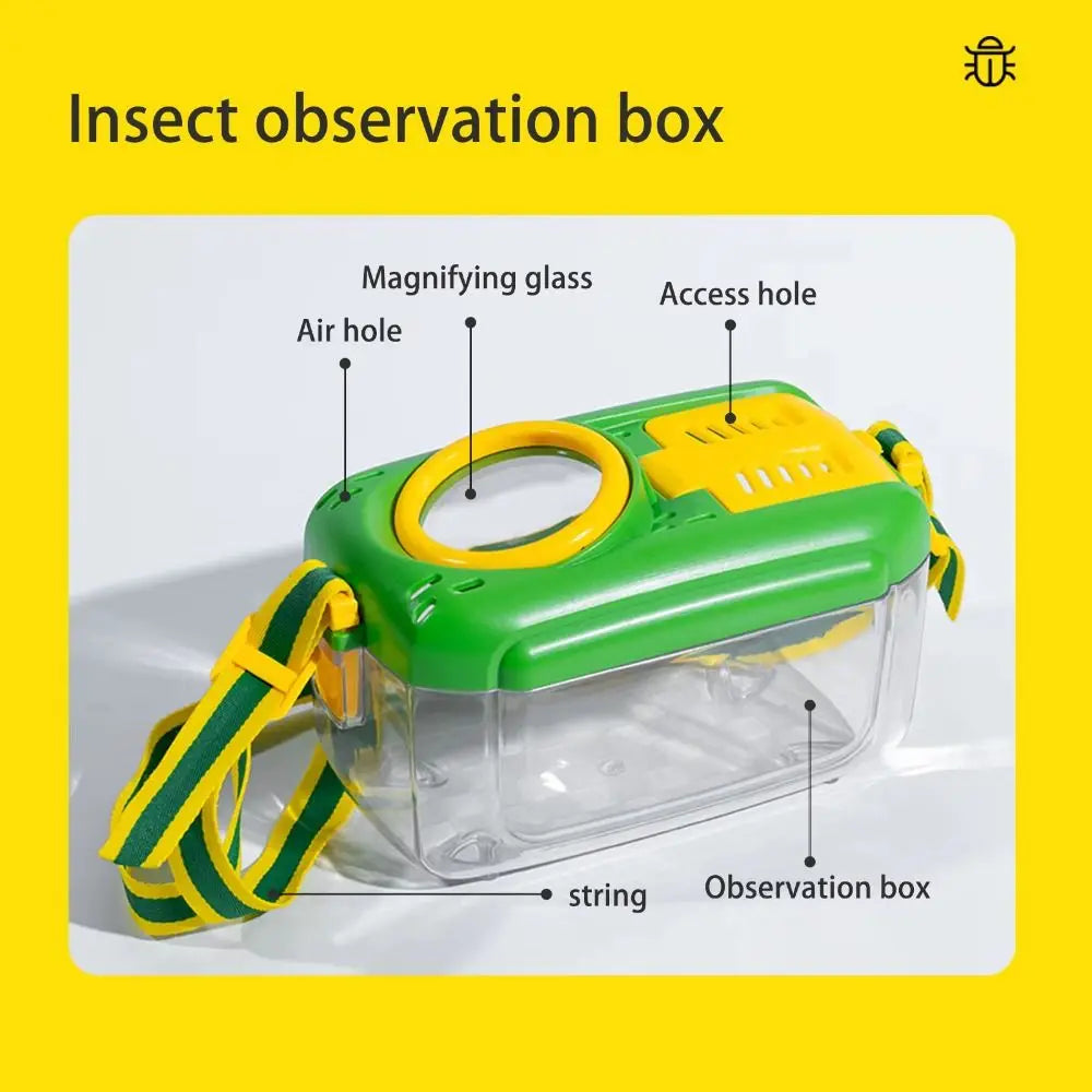 Students Vest Hat Outdoor Insect Exploration Explorer Costume with Magnifying Glass Outdoor Adventure Tools Camping Explorer Kit