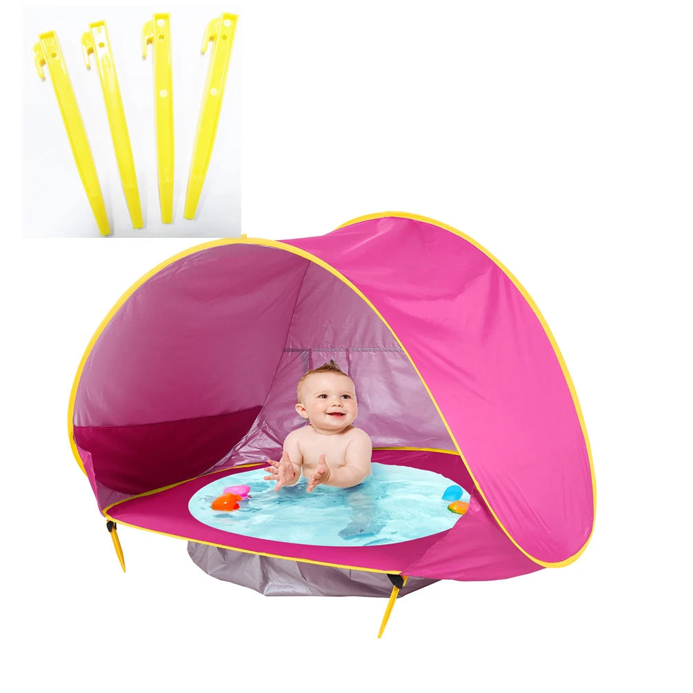 Baby beach tent  Waterproof Sun Shelter UV-protecting Sunshelter with Pool Kid Outdoor Camping Sunshade Beach sunshelter UPF 50+