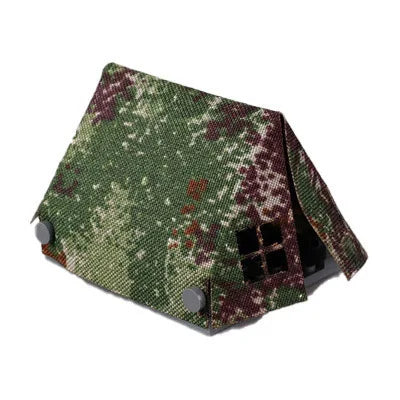 MOC Military Medieval Building Blocks Solider Figures Accessories Bonfire Tent Roast Chicken Camping Scene Mini Bricks Gifts