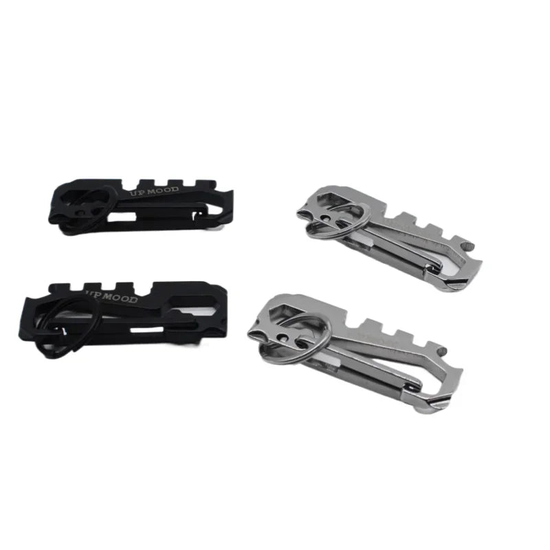 UM new outdoor camping tool keychain multi-functional keychain portable quick release buckle black camping style accessories
