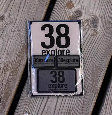 38explore outdoor camping badge morale sticker armband gas tank cover sticker backpack sticker style camping