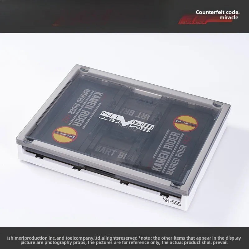 Kamen Rider 555 Camping Supply Box Plastic Transparent Storage Boxs Portable Storage Organizer Box for Jewelry Trinket Boxs New