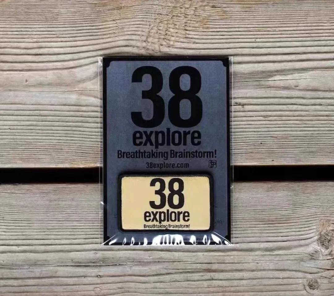 38explore outdoor camping badge morale sticker armband gas tank cover sticker backpack sticker style camping