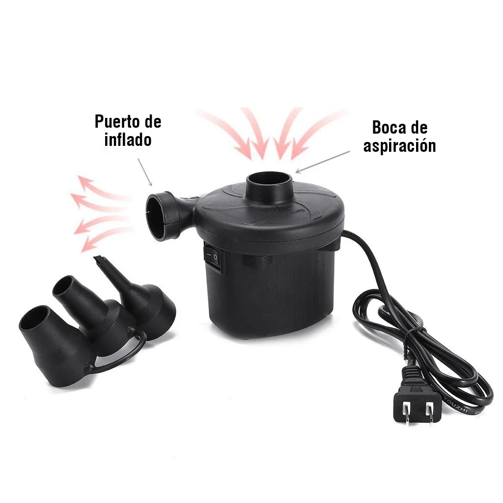 220V Electric Inflatable Pump Quick Air Filling Compressor With 3 Nozzles For Car Camping Life Buoy Boat Cushion Home Use