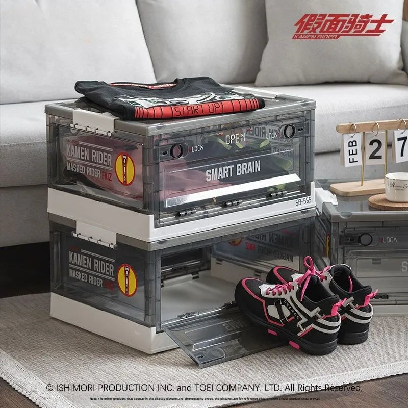 Kamen Rider 555 Camping Supply Box Plastic Transparent Storage Boxs Portable Storage Organizer Box for Jewelry Trinket Boxs New