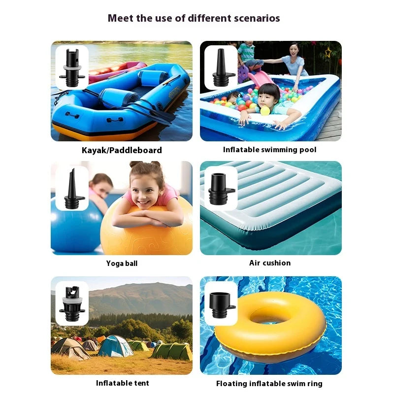 Upgraded Electric Air Pump High-Pressure Portable For Boats Sup Tents 12v Car Outdoor Camping Waterproof Dual Pump 15psi