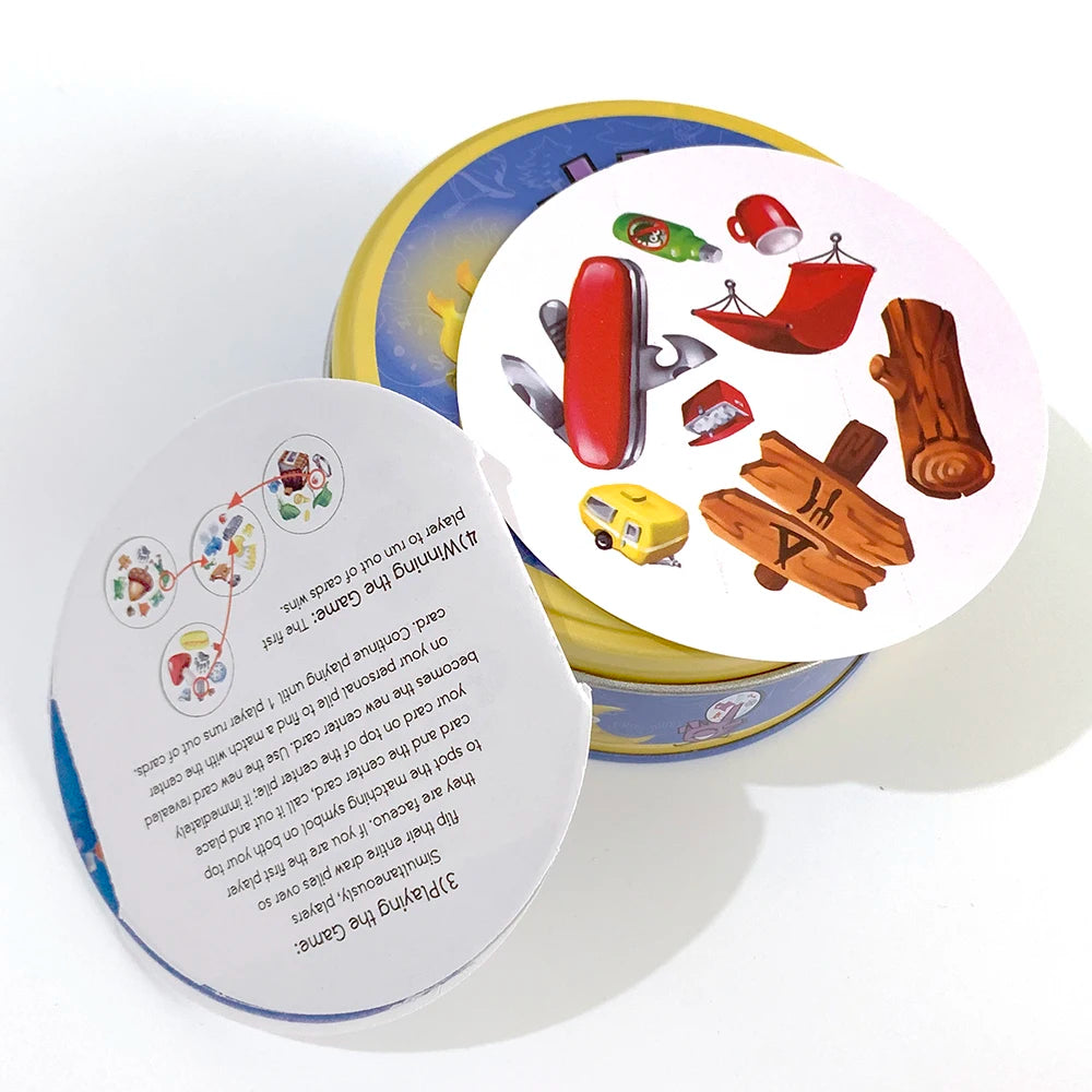 Card Game Toy Iron Box Family Funny Entertainment Party Holidays Camping Game Tools ,Christmas and Halloween Gifts