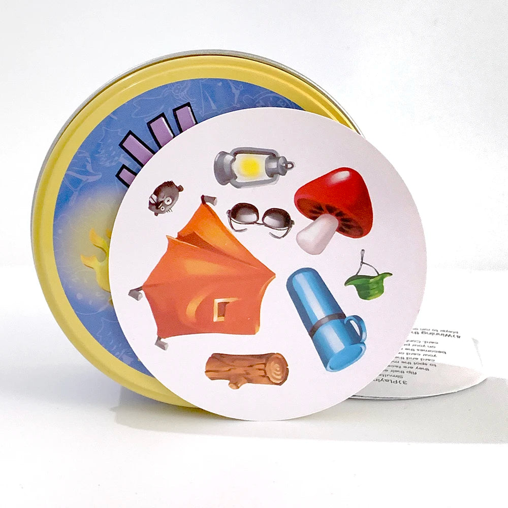Card Game Toy Iron Box Family Funny Entertainment Party Holidays Camping Game Tools ,Christmas and Halloween Gifts