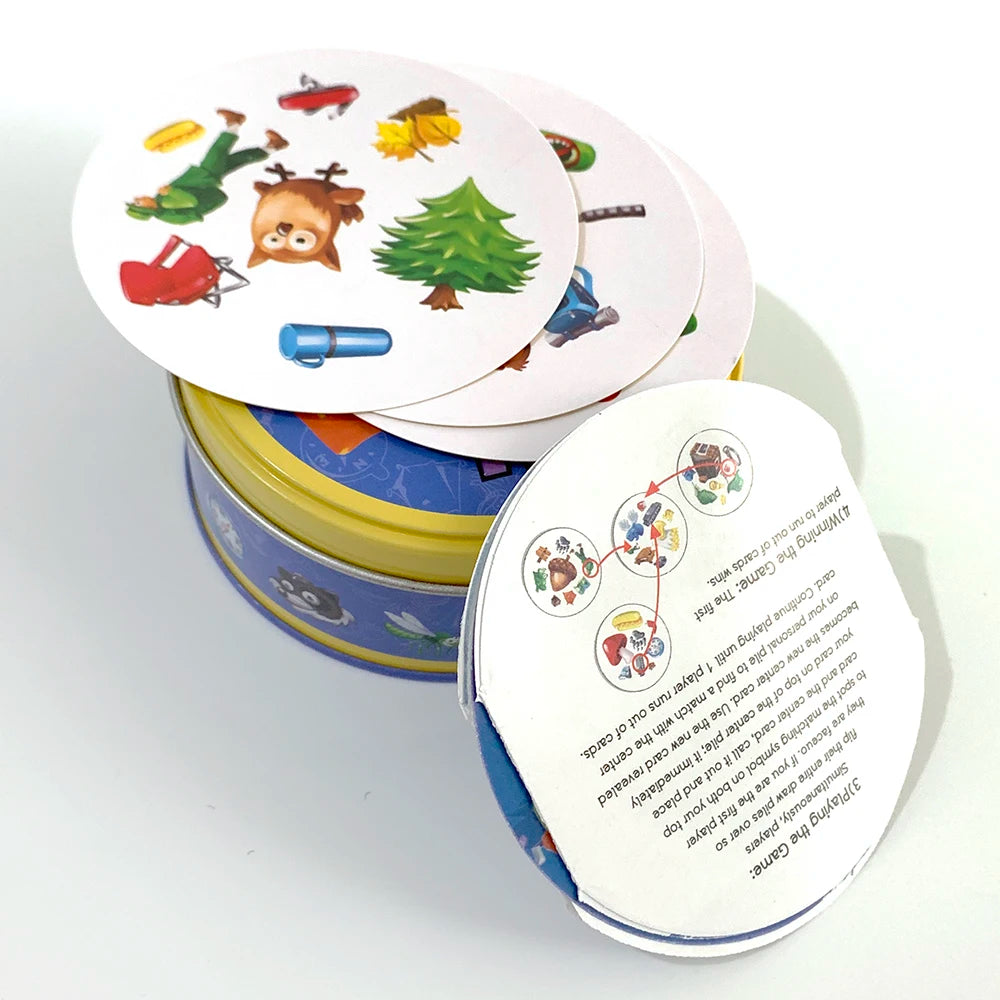 Card Game Toy Iron Box Family Funny Entertainment Party Holidays Camping Game Tools ,Christmas and Halloween Gifts