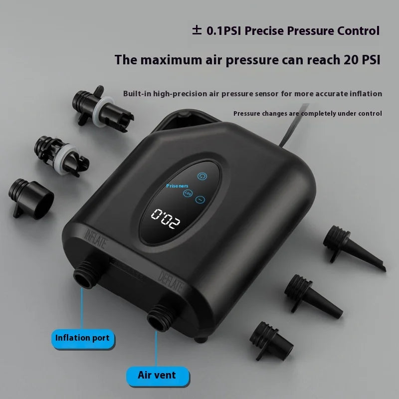 Upgraded Electric Air Pump High-Pressure Portable For Boats Sup Tents 12v Car Outdoor Camping Waterproof Dual Pump 15psi