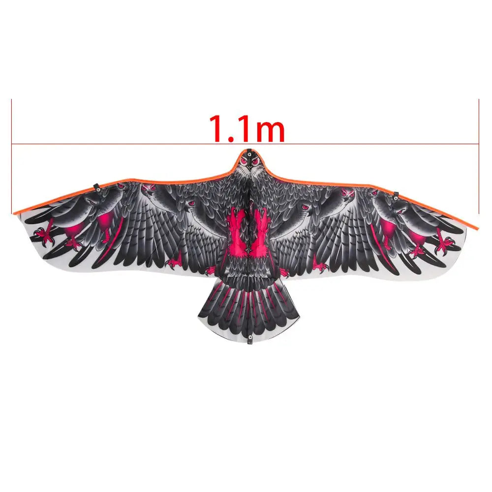 30 Meter Kite Line DIY Flat Eagle 1.1M Kite Toy Flying Bird Best Children Gift For Adults Kids Camping Interactive Toy