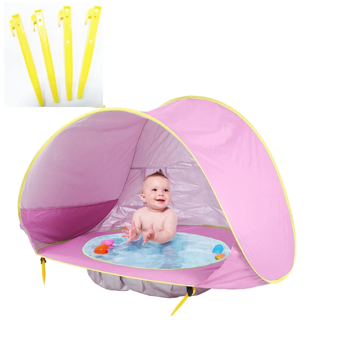 Baby beach tent Waterproof Sun Shelter UV-protecting Sunshelter with Pool Kid Outdoor Camping Sunshade Beach sunshelter UPF 50+