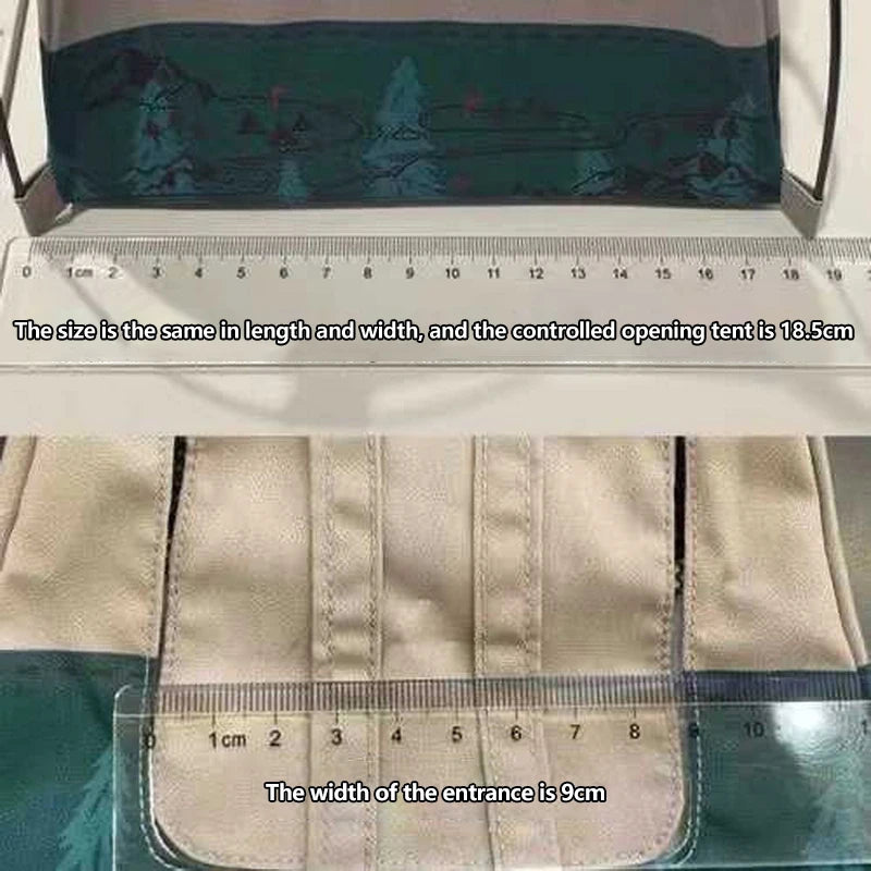 1:12 Scale Soldier Camping Small Tent Model Movable Dolls Decorative Miniature Scene Accessories Photography Props Toy Gift
